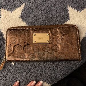 Michael Kors Bronze Embossed Wallet